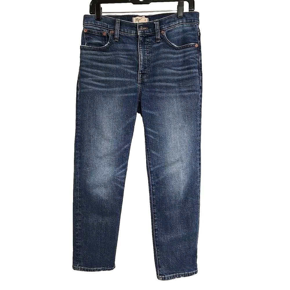 Madewell Mid-Rise Classic Straight Blue Jeans 26" Women's Size 28